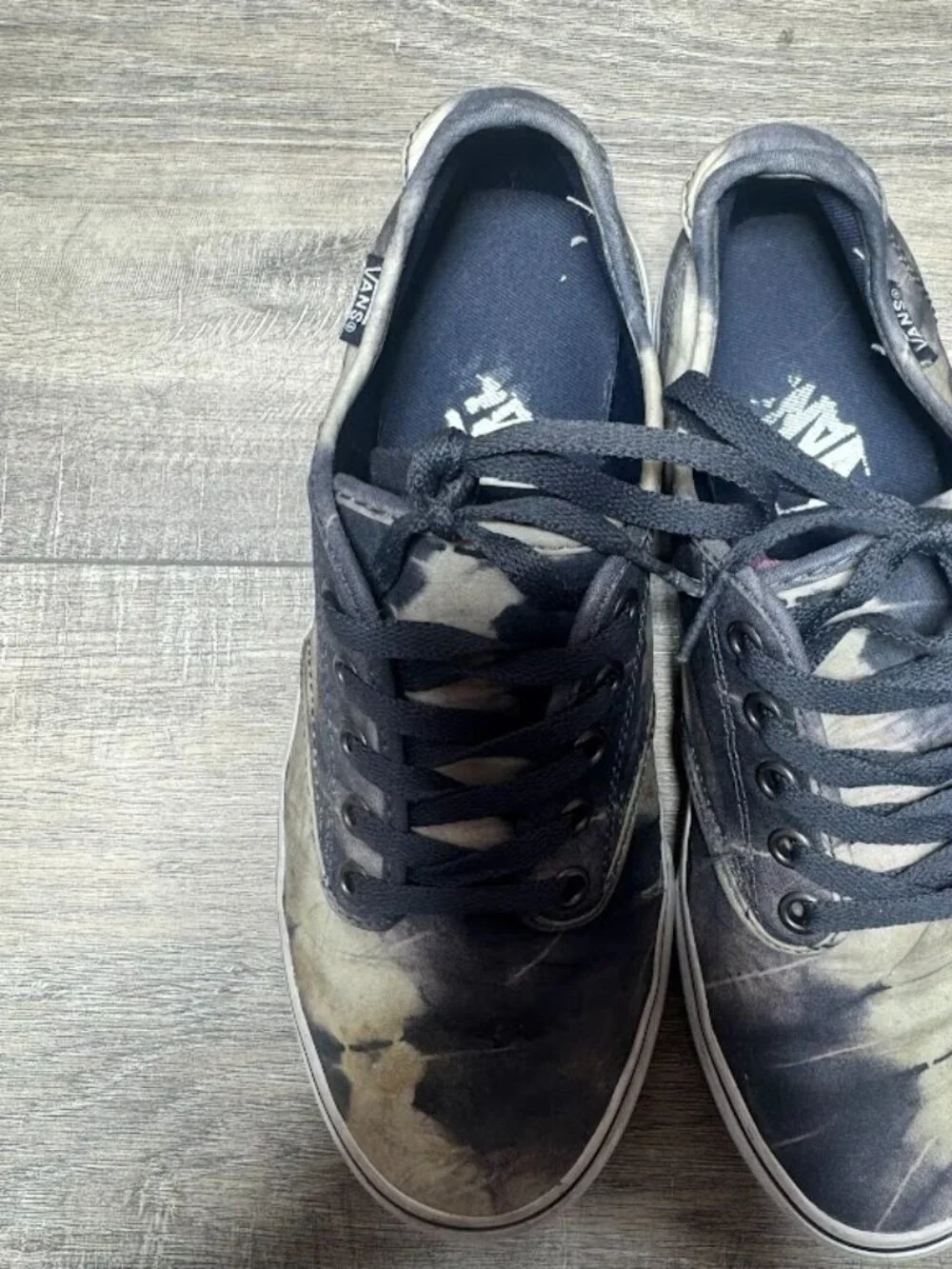 Vans Black Tie Dye Canvas Sneakers Women's Size 7.5